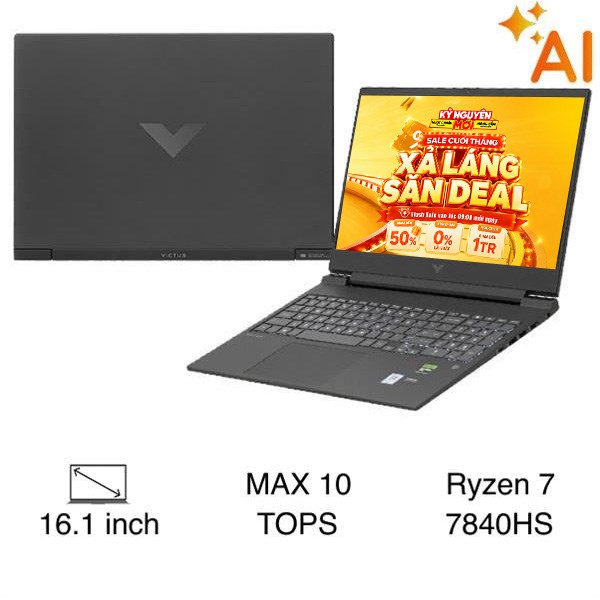 HP Gaming VICTUS 16 s0077AX R7 7840HS (8C5N6PA)