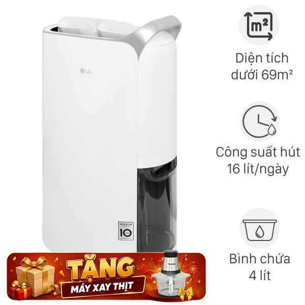 Máy hút ẩm LG Dual Inverter MD16GQSE0.ABAE 215W