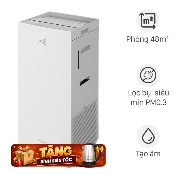 Máy lọc không khí tạo ẩm Daikin MCK70ZVM7-W 82W