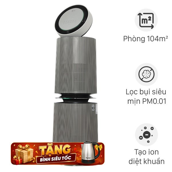 Máy lọc không khí LG PuriCare 360 Alpha Double AS10GDBY0.ABAE 72W