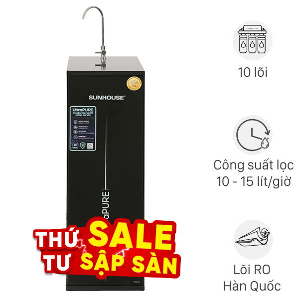 Máy lọc nước RO Hydrogen Sunhouse SHA8810K