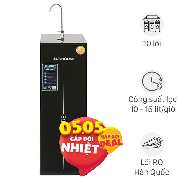 Máy lọc nước RO Hydrogen Sunhouse SHA8810K