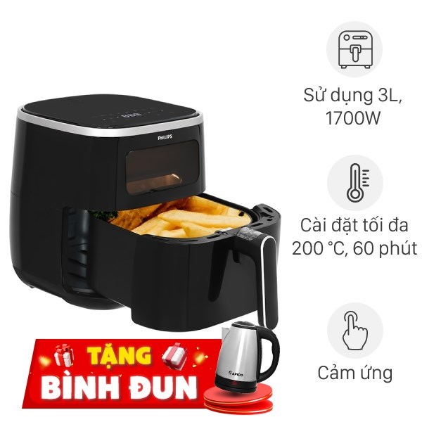 Nồi chiên không dầu Philips 5.6 lít HD9257/80