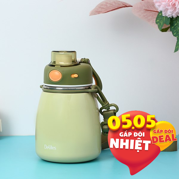 Bình giữ nhiệt cho bé Inox 600 ml Delites XB-22152