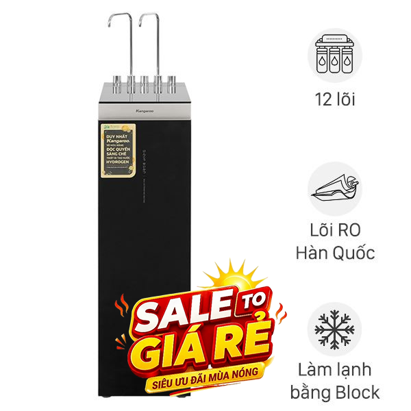 Máy lọc nước RO nóng nguội lạnh Hydrogen Kangaroo KG12A8