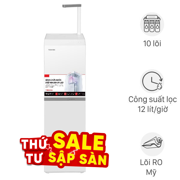 Máy lọc nước RO Hydrogen Toshiba TWP-N2396SVN(W) 10 lõi