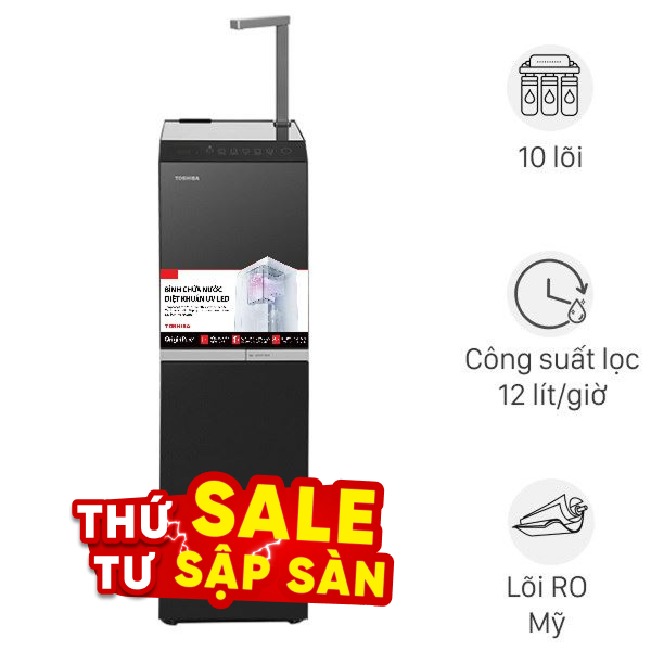 Máy lọc nước RO nóng nguội lạnh Hydrogen Toshiba TWP-W2396SVN(M) 10 lõi