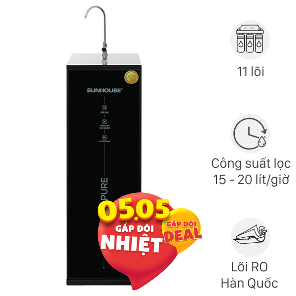 Máy lọc nước RO Hydrogen Sunhouse SHA8800KL