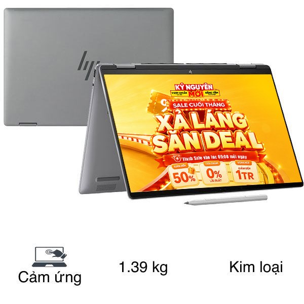 Laptop HP Envy x360 14 fc0094TU - A19C4PA (Ultra 5 125U, 16GB, 512GB, 2.8K OLED, Cảm ứng, Win11)