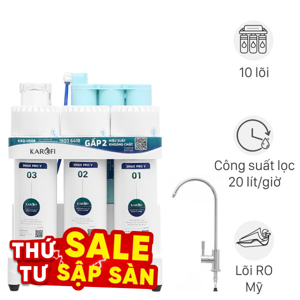Máy lọc nước RO Karofi KAQ-US08