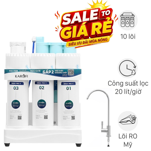 Máy lọc nước RO Karofi KAQ-US08