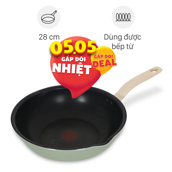 Chảo nhôm sâu chống dính đáy từ Tefal So Matcha G1796695