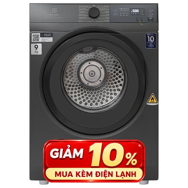 Máy sấy thông hơi Electrolux 9 Kg EDV904N3SC