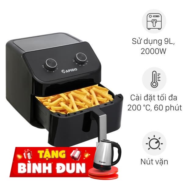 Nồi chiên không dầu Rapido 9 lít RAF-9.0M