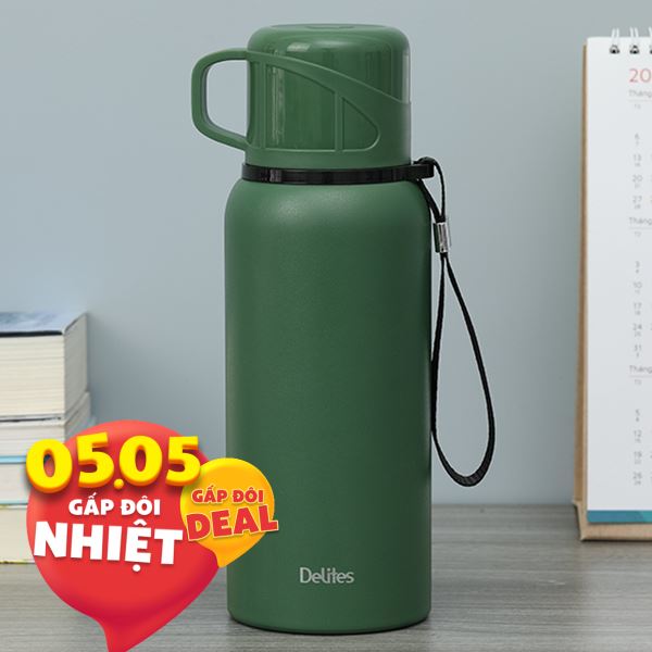 Bình giữ nhiệt nóng lạnh Inox 600 ml Delites Z109
