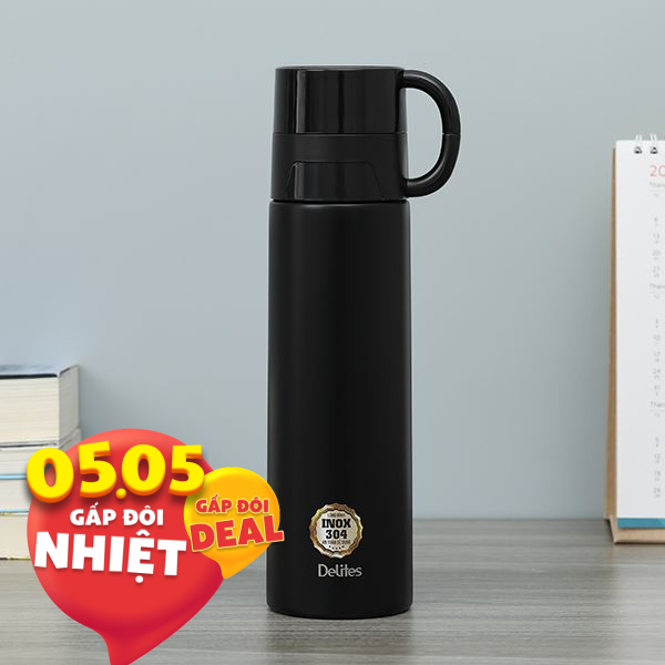 Bình giữ nhiệt nóng lạnh Inox 500 ml Delites Z037