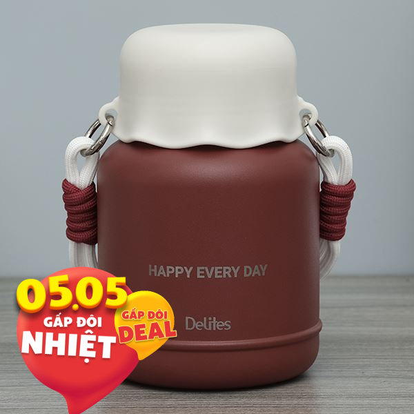 Bình giữ nhiệt nóng lạnh Inox 680 ml Delites FH680