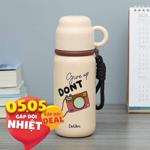Bình giữ nhiệt nóng lạnh Inox 450 ml Delites XB-24138