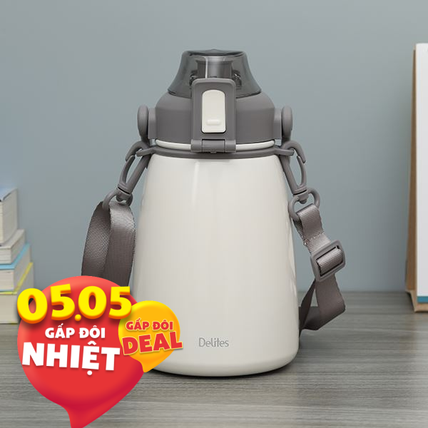 Bình giữ nhiệt nóng lạnh Inox 1100 ml Delites DSV-088