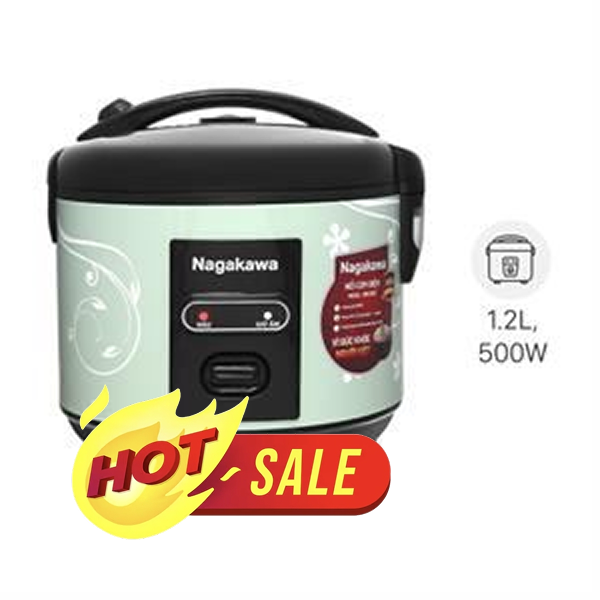 Nồi cơm nắp gài Nagakawa 1.2 lít NRC3812
