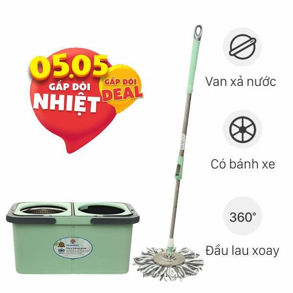 Bộ lau nhà tách nước bẩn Delites A10