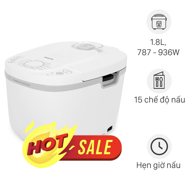 Nồi cơm điện tử Philips 1.8 lít HD4717/30