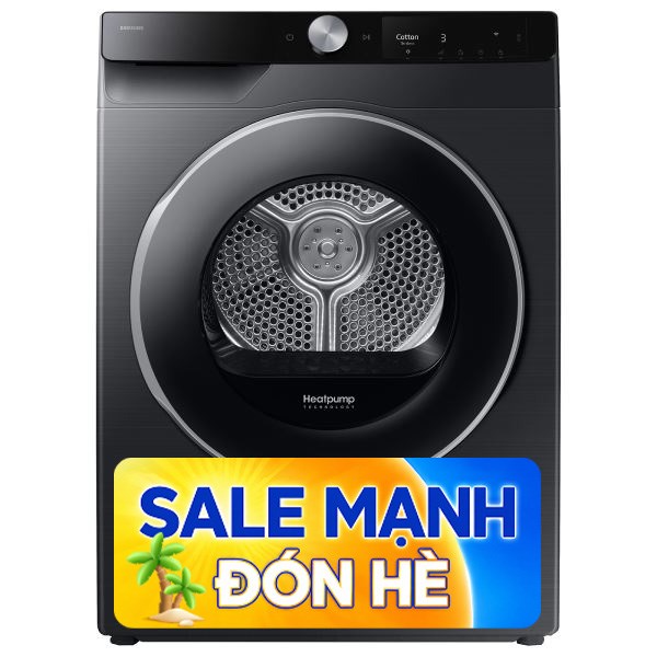 Máy sấy bơm nhiệt Samsung 9 Kg DV90T6240LB/SV