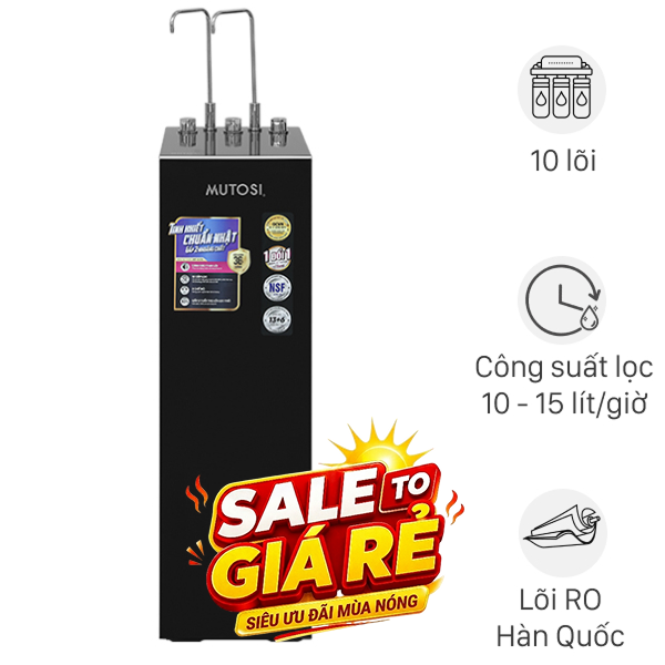 Máy lọc nước RO nóng nguội lạnh Mutosi MP-S129
