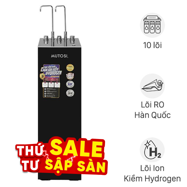 Máy lọc nước RO nóng nguội lạnh Hydrogen ion kiềm Mutosi MP-S129H