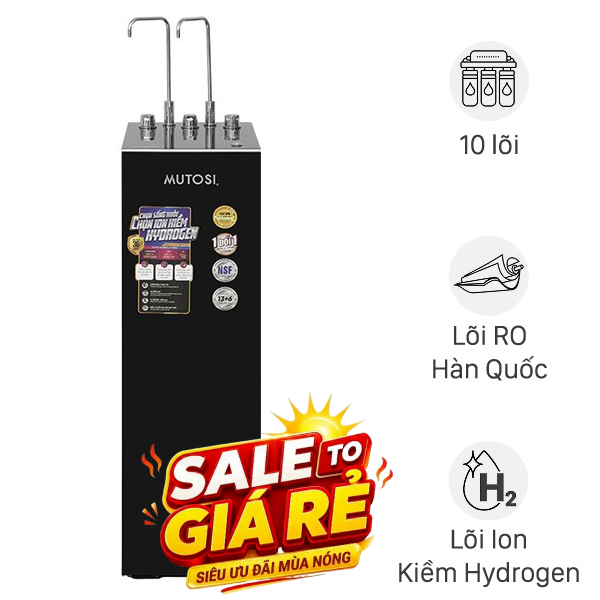 Máy lọc nước RO nóng nguội lạnh Hydrogen ion kiềm Mutosi MP-S129H