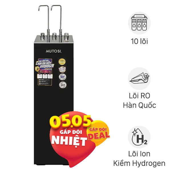 Máy lọc nước RO nóng nguội lạnh Hydrogen ion kiềm Mutosi MP-S128H