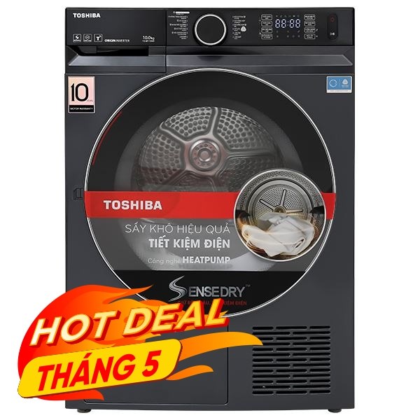 Máy sấy bơm nhiệt Toshiba 10 Kg TD-BP110GHV(MG)