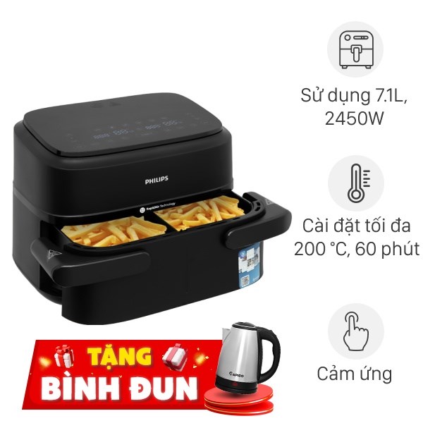 Nồi chiên không dầu Philips 7.1 lít NA150/00