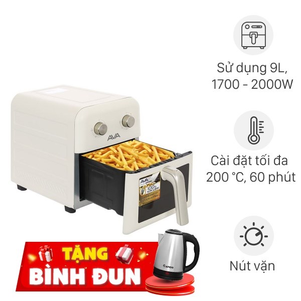 Nồi chiên không dầu AVA 9 lít ZG93MW