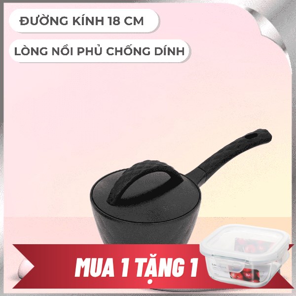 Nồi nhôm chống dính nắp nhôm 18 cm Lock&Lock GTH3181-IH