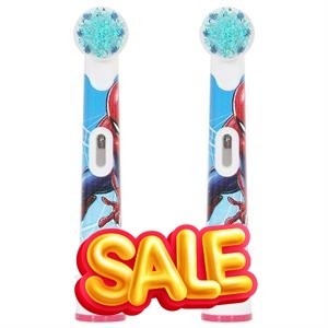 Bộ 2 đầu bàn chải điện Oral-B Kids Spiderman EB10s