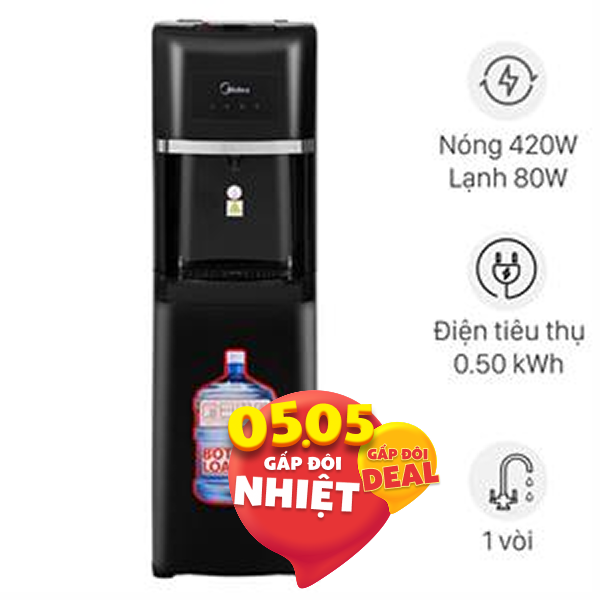 Cây nước nóng lạnh Midea YD1135AS-B 500W