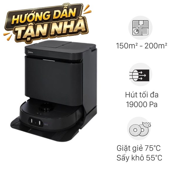 Robot hút bụi lau nhà Midea MV15ULTRAAPBK