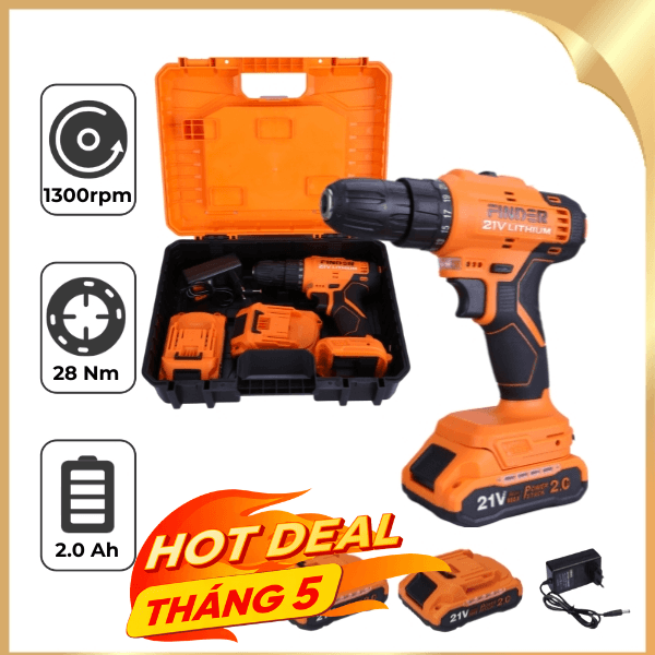 Máy khoan pin Finder FD10042121 21V