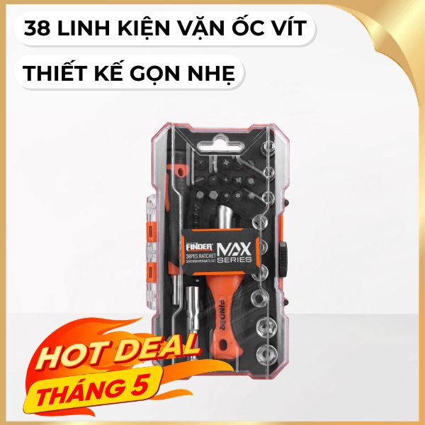 Bộ vặn vít 38 món Finder 193235