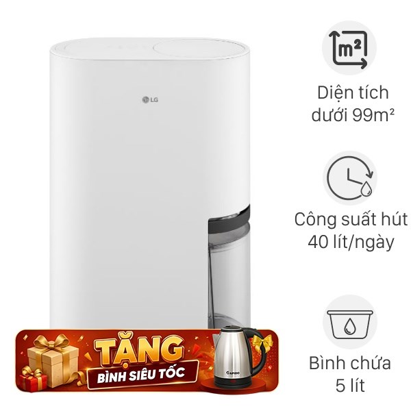 Máy hút ẩm LG Dual Inverter DD23GMWE1.ABAE 402W