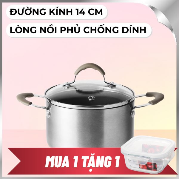 Nồi nhôm chống dính nắp kính Lock&Lock LHD1142
