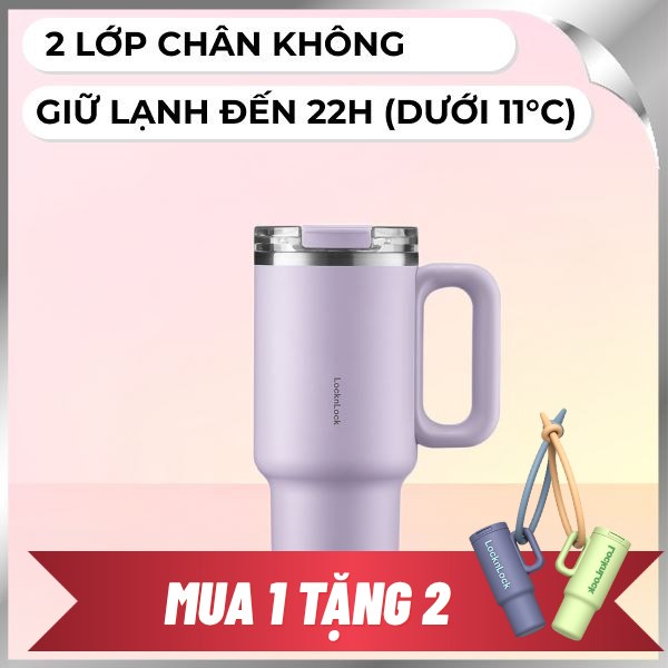 Bình giữ nhiệt nóng lạnh Inox 900 ml Lock&Lock LHC4397LVOL