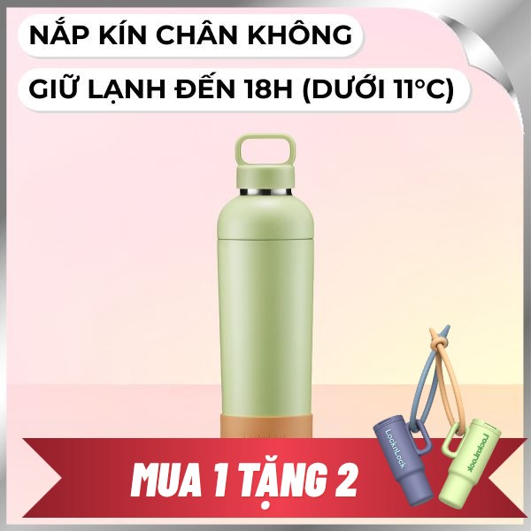Bình giữ nhiệt nóng lạnh Inox 700 ml Lock&Lock LHC4400LGRN