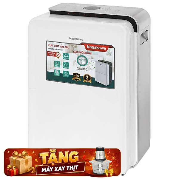 Máy hút ẩm kết hợp lọc không khí Nagakawa NAD8668 540W