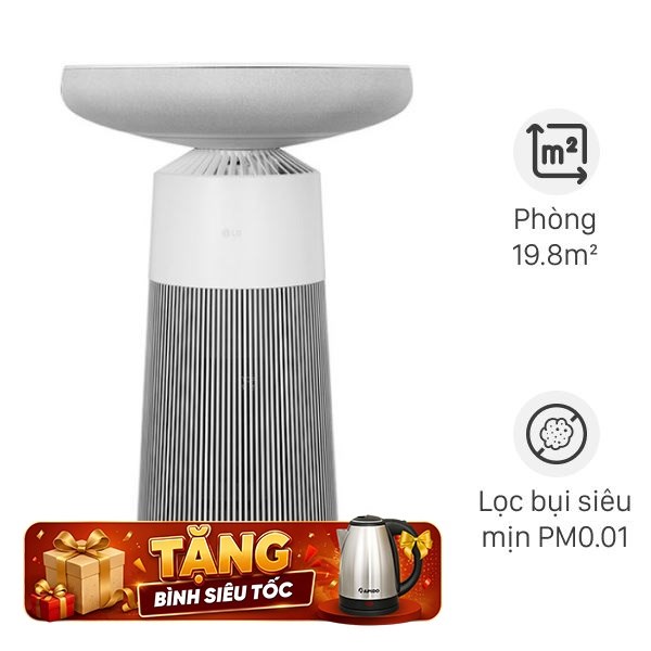 Máy lọc không khí kết hợp Loa LG PuriCare Aero Speaker AS20GSHU0 46W