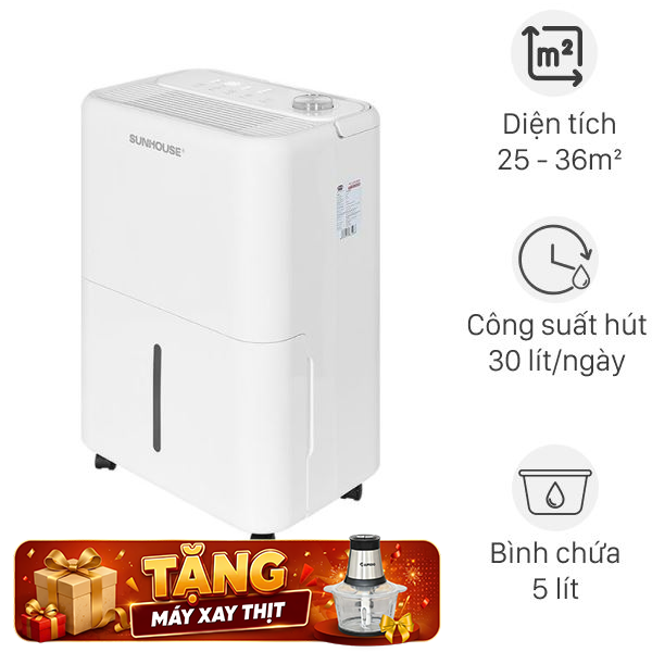 Máy hút ẩm Sunhouse SHD-DHB3002 480W