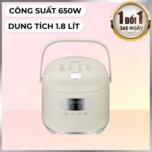 Nồi cơm điện tử Paveden 1.8 lít PR-3D18BE