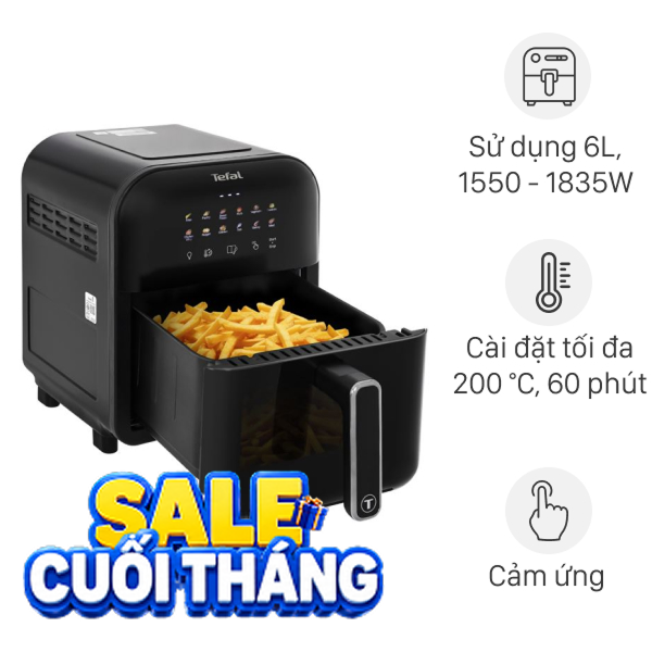 Nồi chiên không dầu Tefal Window 6 lít EY821868