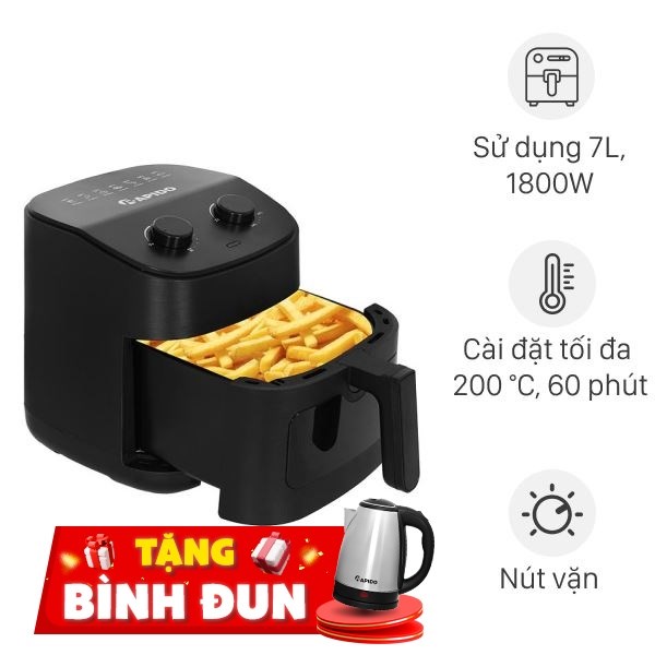 Nồi chiên không dầu Rapido 7 lít RAF-7.0M4 2M